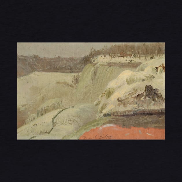 Niagara Falls in the Snow, Seen from Goat Island by Frederic Edwin Church by Classic Art Stall